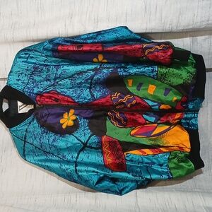 Vintage Venezia Vitale Picasso Bomber Jacket Sz 14-16 Women/Unisex